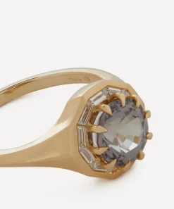 Artemer Rings|Rings^18ct Gold One-of-a-Kind Tanzanite and Trapeze Diamond Engagement Ring