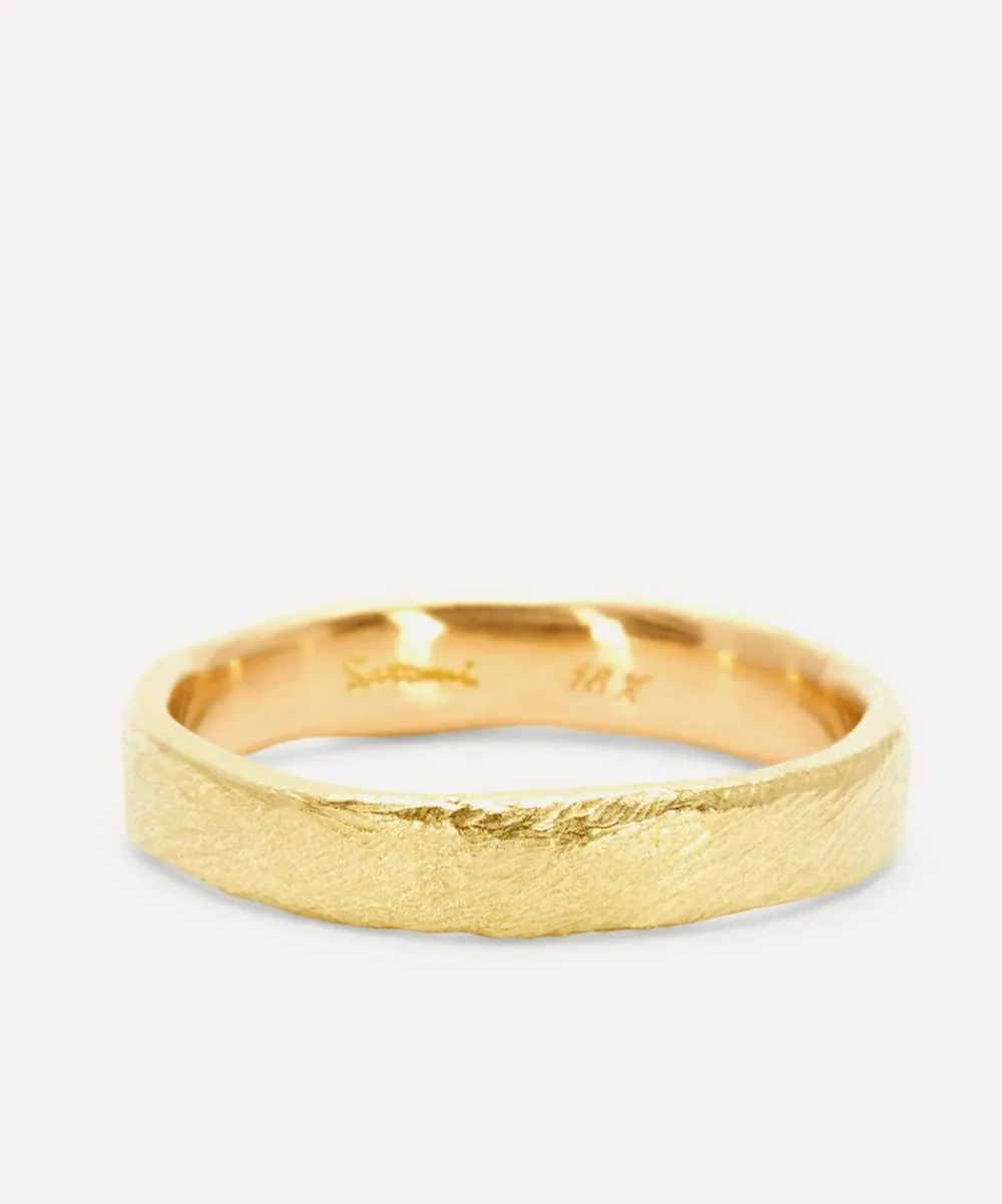 Satomi Kawakita Rings|Rings^18ct Gold Organic Band Ring