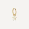 Pascale Monvoisin Earrings^9ct Gold Orso Moonstone and Diamond Drop Earring