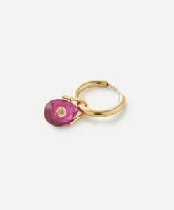 Pascale Monvoisin Earrings|Earrings^9ct Gold Orso Ruby Hoop Earring
