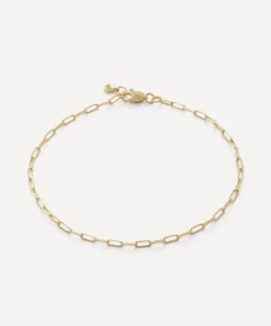 Monica Vinader Bracelets^14ct Gold Paperclip Chain Bracelet