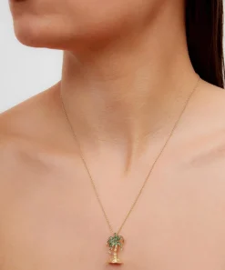 Yvonne Léon Bracelets|Bracelets^18ct Gold Paradise Island Palm Pendant Necklace