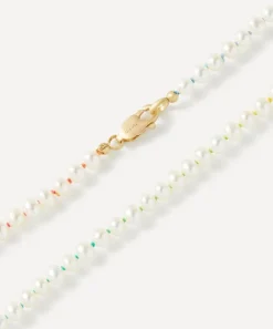 Polly Wales Necklaces|Necklaces^18ct Gold Pearl Rainbow Necklace