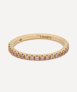 Liberty Rings|Rings^9ct Gold Pink Sapphire Rainbow Ring