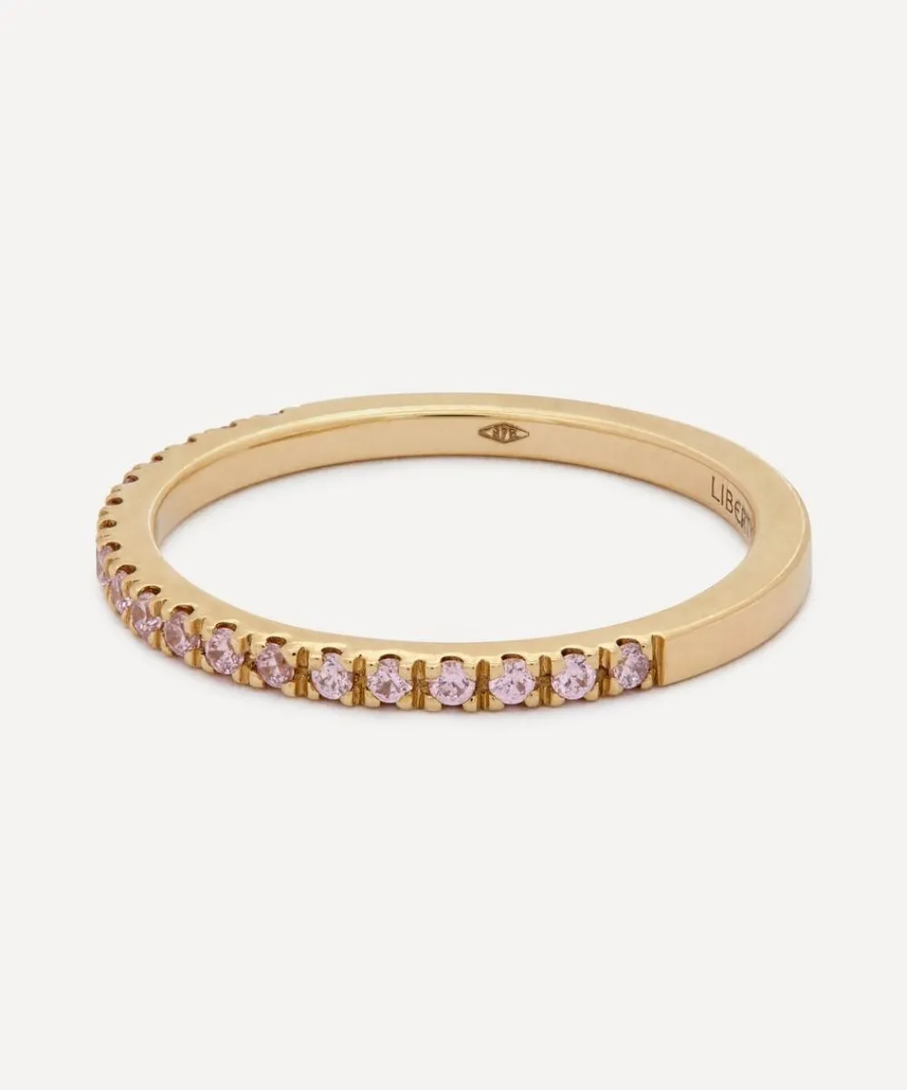 Liberty Rings|Rings^9ct Gold Pink Sapphire Rainbow Ring
