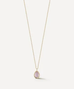 Mateo Necklaces|Necklaces^14ct Gold Pink Topaz Pendant Necklace