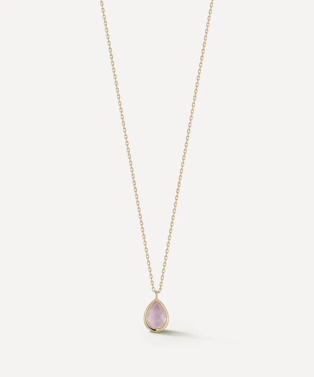Mateo Necklaces|Necklaces^14ct Gold Pink Topaz Pendant Necklace