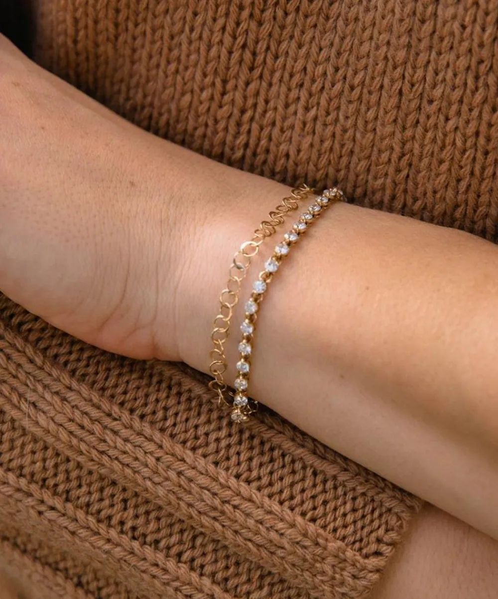 Dinny Hall Bracelets^9ct Gold Planished Bracelet