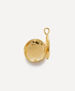 Monica Vinader Charms & Pendants^18ct Gold Plated Vermeil Silver Deia Pebble Locket