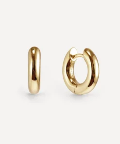 Otiumberg Earrings^14ct Gold Plated Vermeil Silver Small Chunky Hoop Earrings