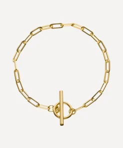 Otiumberg Bracelets^14ct Gold Plated Vermeil Silver Love Link Chain Bracelet