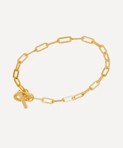 Otiumberg Bracelets^14ct Gold Plated Vermeil Silver Love Link Chain Bracelet