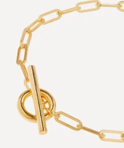 Otiumberg Bracelets^14ct Gold Plated Vermeil Silver Love Link Chain Bracelet