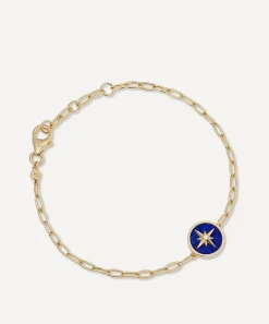 Astley Clarke Bracelets^18ct Gold Plated Vermeil Silver Polaris Lapis Locket Bracelet
