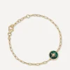 Astley Clarke Bracelets^18ct Gold Plated Vermeil Silver Polaris Malachite Locket Bracelet