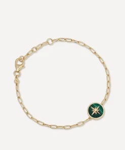 Astley Clarke Bracelets^18ct Gold Plated Vermeil Silver Polaris Malachite Locket Bracelet