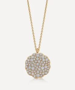 Astley Clarke Necklaces^14ct Gold Plated Vermeil Silver Asteri Diamond Locket Necklace