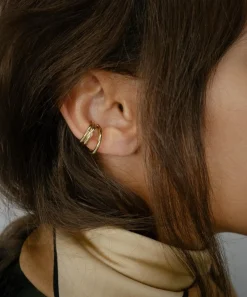 Otiumberg Earrings^14ct Gold Plated Vermeil Silver Concero Ear Cuff