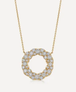 Astley Clarke Necklaces^14ct Gold Plated Vermeil Silver Asteri Diamond Loop Necklace
