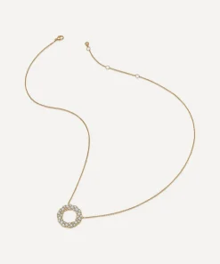 Astley Clarke Necklaces^14ct Gold Plated Vermeil Silver Asteri Diamond Loop Necklace