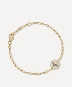Astley Clarke Bracelets^18ct Gold Plated Vermeil Silver Polaris Mother of Pearl Locket Bracelet