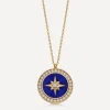 Astley Clarke Charms & Pendants^18ct Gold Plated Vermeil Silver Polaris Lapis Locket Necklace