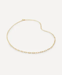 Monica Vinader Necklaces^18ct Gold Plated Vermeil Sterling Silver Mini Paperclip Chain Necklace