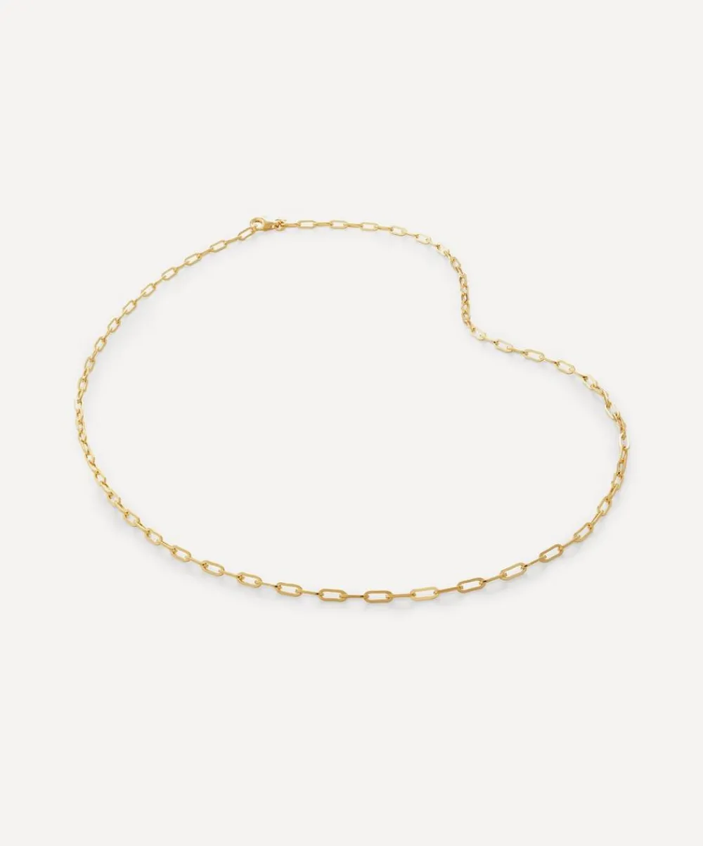 Monica Vinader Necklaces^18ct Gold Plated Vermeil Sterling Silver Mini Paperclip Chain Necklace