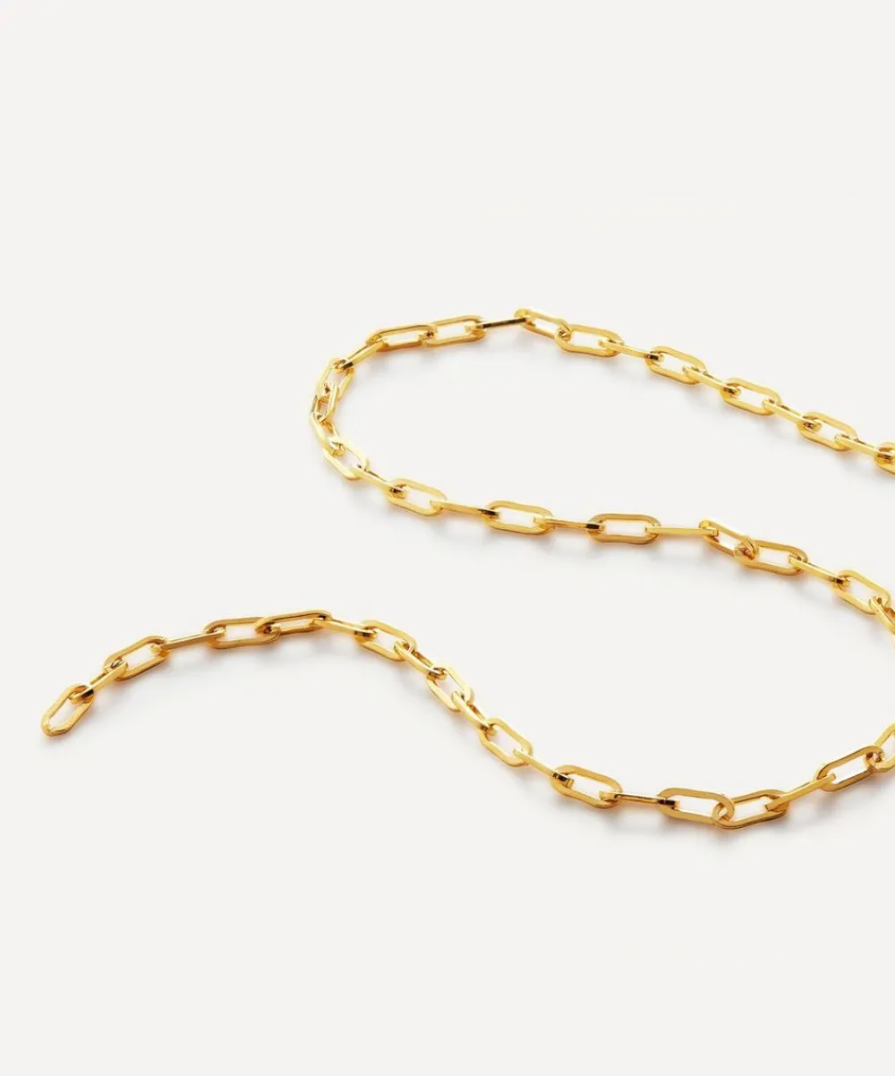 Monica Vinader Necklaces^18ct Gold Plated Vermeil Sterling Silver Mini Paperclip Chain Necklace