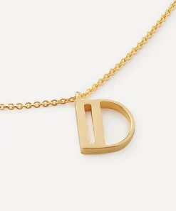 Monica Vinader Necklaces^18ct Gold Plated Vermeil Sterling Silver D Initial Alphabet Necklace