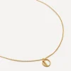 Monica Vinader Necklaces^18ct Gold Plated Vermeil Sterling Silver O Initial Alphabet Necklace