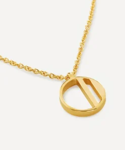 Monica Vinader Necklaces^18ct Gold Plated Vermeil Sterling Silver O Initial Alphabet Necklace
