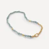 Monica Vinader Necklaces^18ct Gold Plated Vermeil Sterling Silver Rio Aquamarine Beaded Necklace