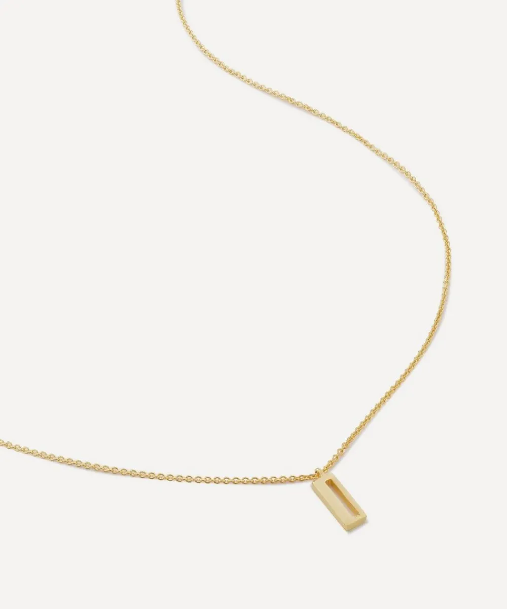 Monica Vinader Necklaces^18ct Gold Plated Vermeil Sterling Silver I Initial Alphabet Necklace