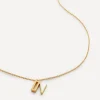 Monica Vinader Necklaces^18ct Gold Plated Vermeil Sterling Silver N Initial Alphabet Necklace