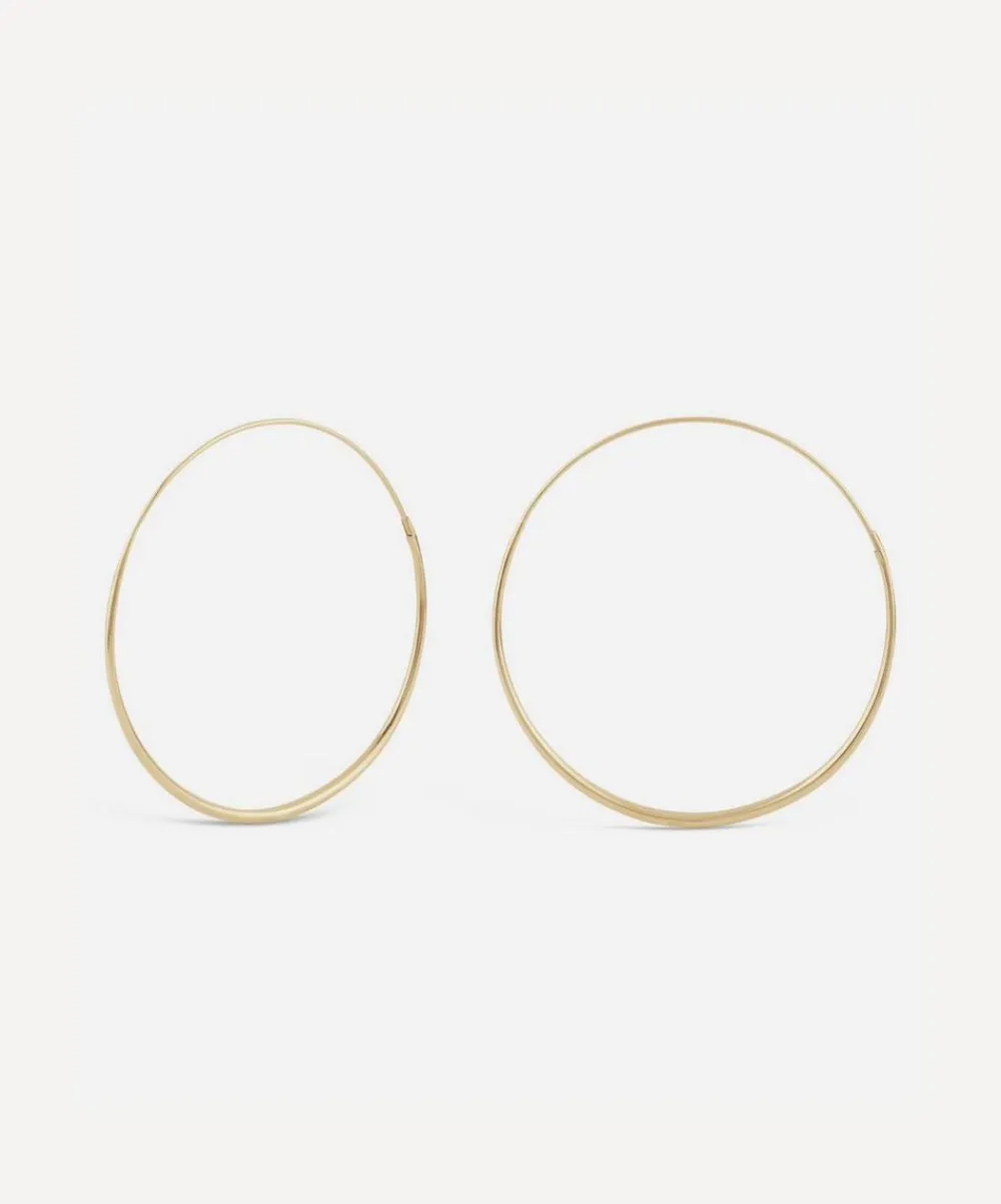 Dinny Hall Earrings^9ct Gold Queenie Hoop Earrings
