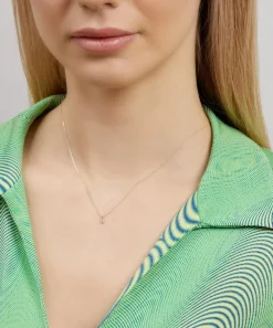 AURUM + GREY Necklaces^9ct Gold R Initial Pendant Necklace