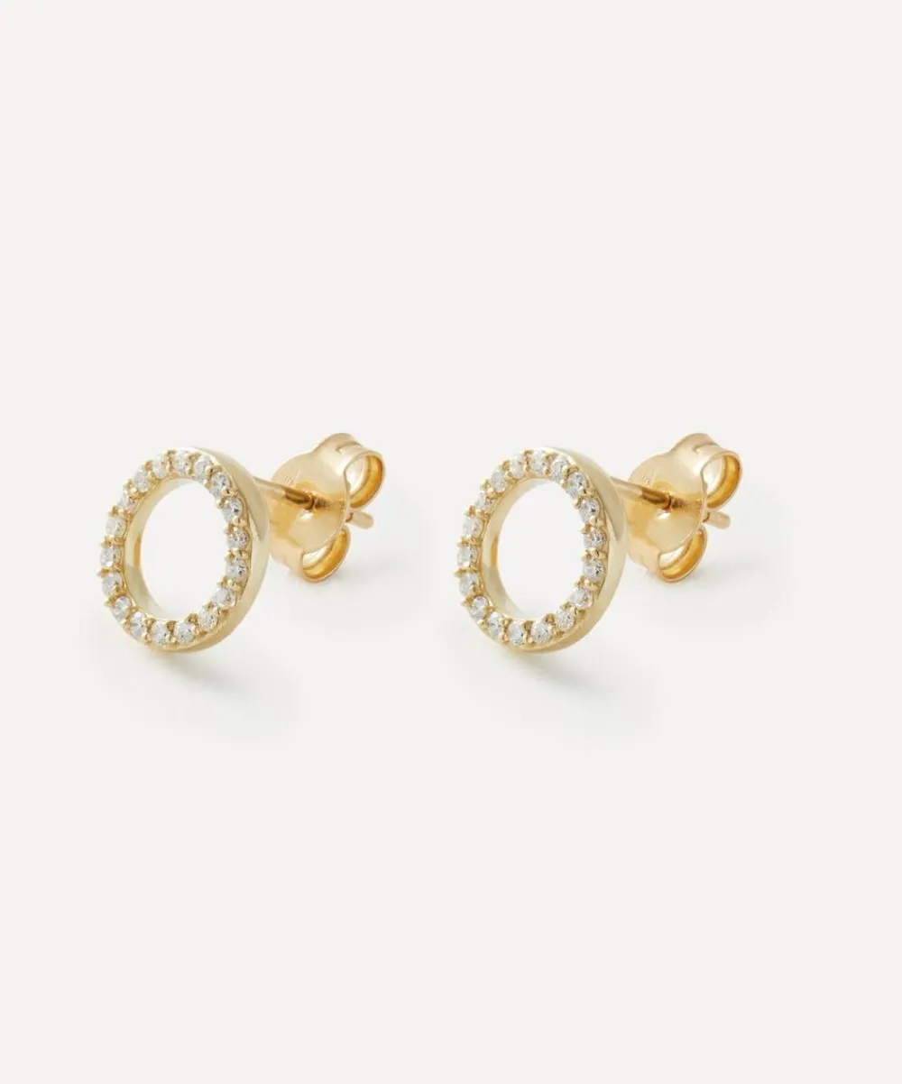 Liberty Earrings|Earrings^9ct Gold Rainbow Diamond Stud Earrings