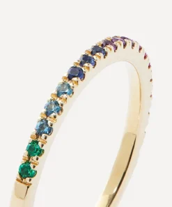 Liberty Rings|Rings^9ct Gold Rainbow Gemstone Ring