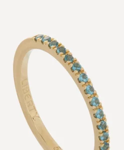 Liberty Rings|Rings^9ct Gold Rainbow London Blue Topaz Ring