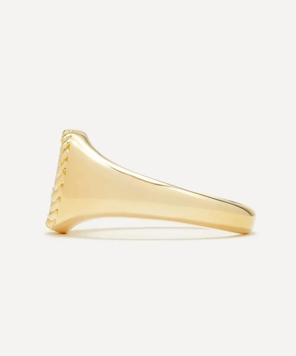 Yvonne Léon Rings|Rings^9ct Gold Red Agate Baby Oval Signet Ring
