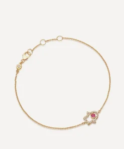 Astley Clarke Bracelets^14ct Gold Ruby Hamsa Hand Bracelet