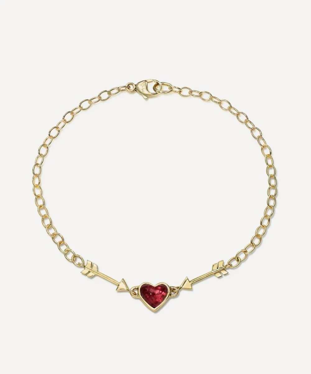 Rachel Quinn Bracelets|Bracelets^14ct Gold Ruby To The Heart Bracelet
