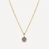 Dinny Hall Necklaces^9ct Gold Sapphire Bon Bon Pendant Necklace