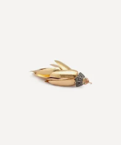 Bibi van der Velden Earrings|Earrings^18ct Gold Scarab Bunch Drop Earring