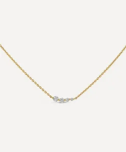 Dinny Hall Necklaces^9ct Gold Shuga Created Diamond Tapering Scoop Necklace