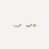 Dinny Hall Earrings^9ct Gold Shuga Created Diamond Tapering Crawler Stud Earrings