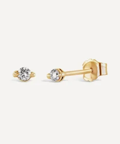 Dinny Hall Earrings^9ct Gold Shuga Diamond Stud Earrings