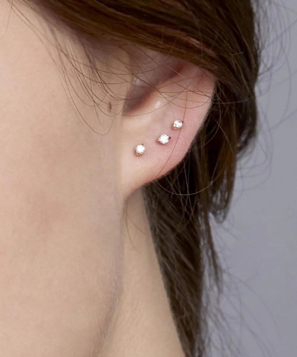 Dinny Hall Earrings^9ct Gold Shuga Diamond Stud Earrings