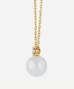 Dinny Hall Necklaces^14ct Gold Shuga Pearl and Diamond Pendant Necklace
